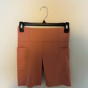 Athleta Girl Pink Compression Biker Short